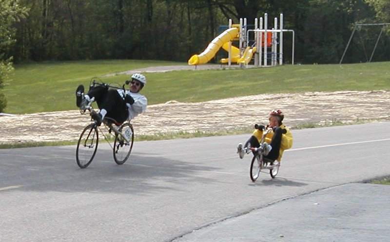 Recumbent types: low-, mid-, and high-racers